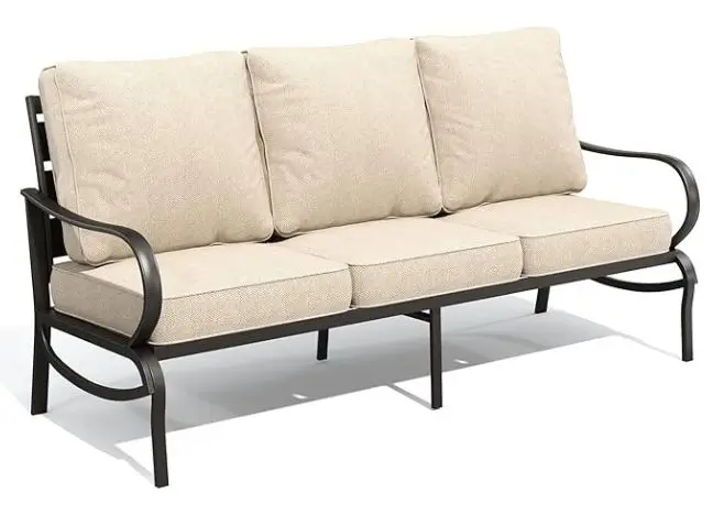 outdoor sofa with cushions