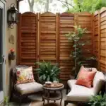 patio rule of 3 privacy small patio with outdoor privacy screen hinged dividers
