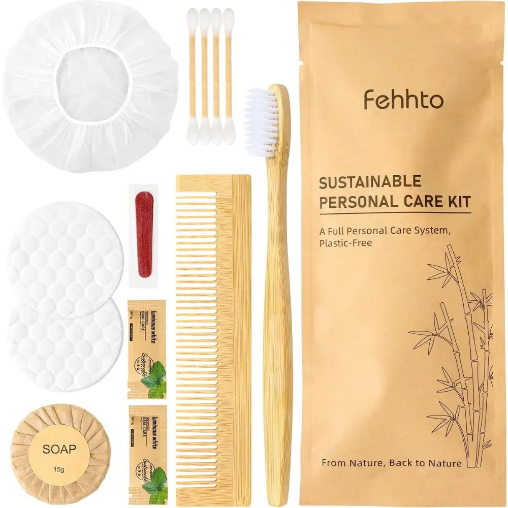 personal hygiene kit for guests toothbrush soap