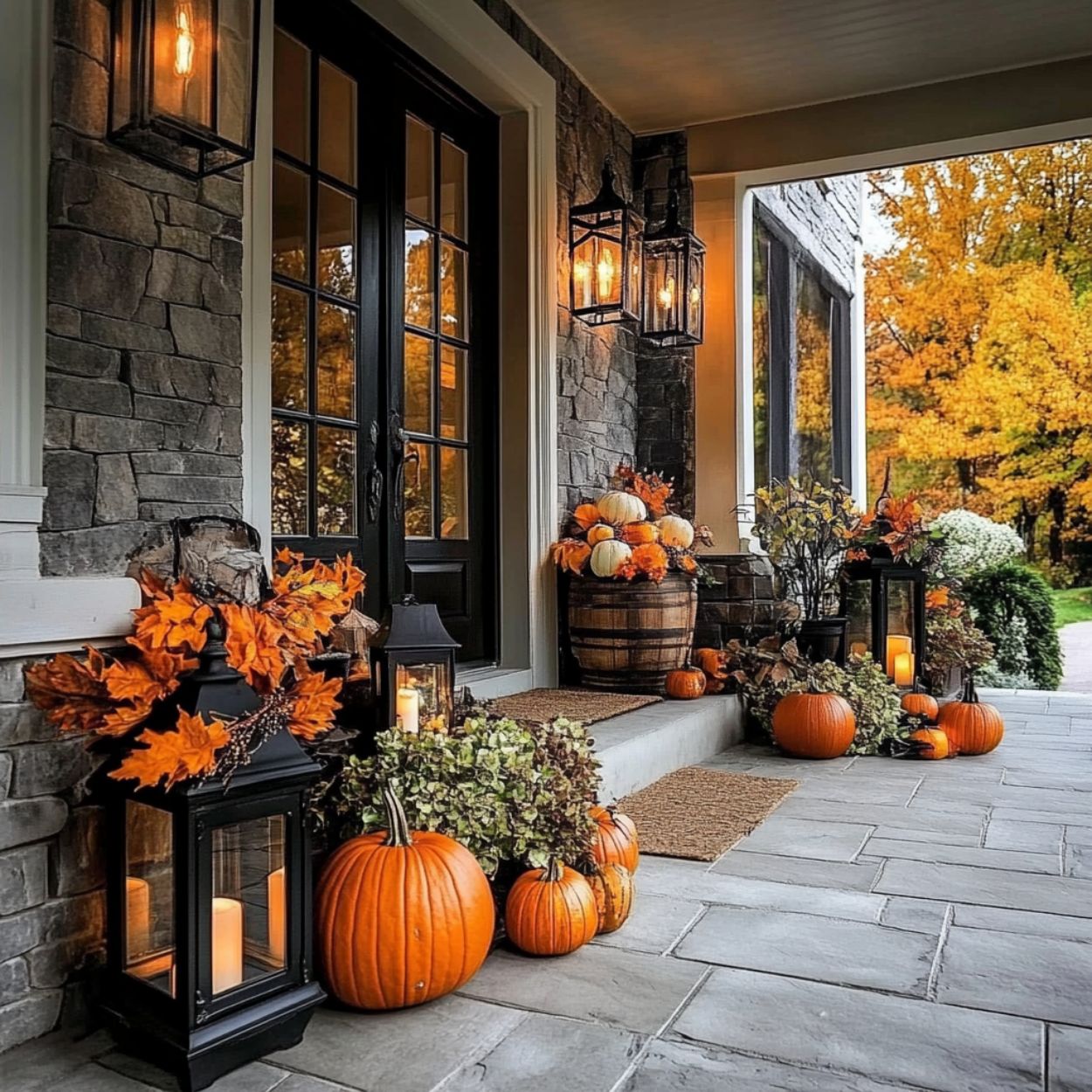 45 Beautiful Outdoor Fall Decor Ideas To Celebrate The Season
