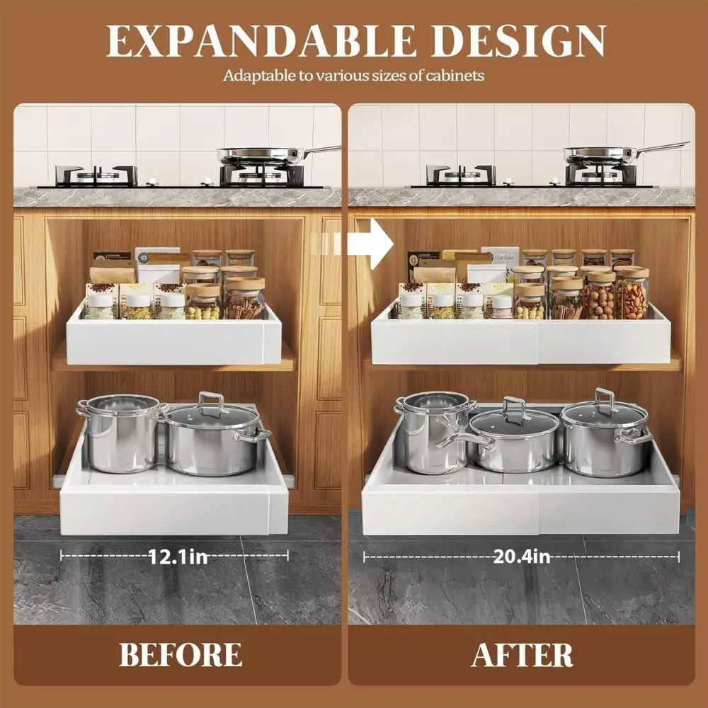 rollout expandable shelves