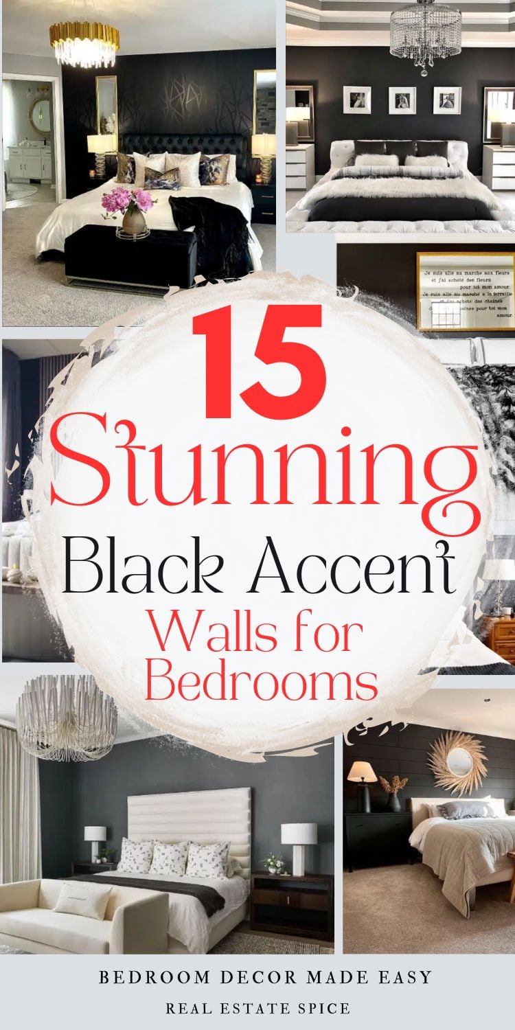 35 Stunning Black Accent Wall Bedroom Ideas and Design Tips