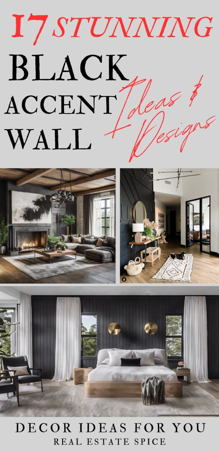 17 STUNNING Black Accent Wall Ideas For Every Room