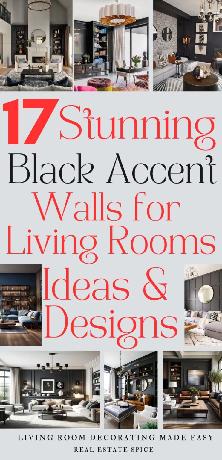 17 Chic Black Accent Wall Ideas For The Living Room