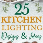 says 25 kitchen lighting designs and ideas with 5 photos of kitchens with lighting below says Kitchen Lighting Design Ideas & Styling Tips Island, Counters, Cabinets & More