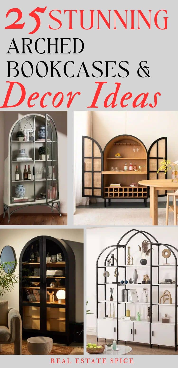 25 Arched Bookcases and Stylish Decor Ideas For 2024