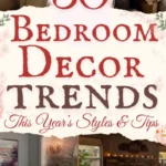 says 50 bedroom decor trends this year's styles and Tips with 4 photos of bedrooms below says bedroom trends designs and styling tips for you