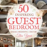 says 50 inspiring guest bedroom ideas bedding decor this year with 8 photos of guest bedrooms below says Guest Bedroom Ideas Cozy Designs, Decor & Easy Styling Tips