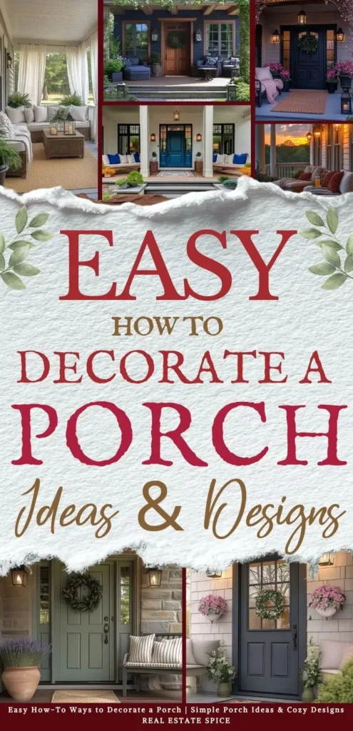 says easy how to decorate a porch ideas and designs with 7 photos of porches below says Easy How-To Ways to Decorate a Porch Simple Porch Ideas & Cozy Designs