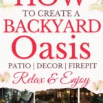 says how to create a backyard oasis patio decor fire pit with 7 photos of backyards below says How to Create a Backyard Oasis Patio Decor, Fire Pit Ideas & Easy Styling Tips