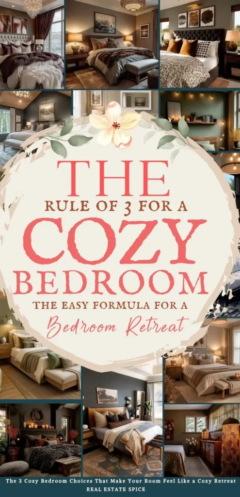 says the rule of 3 for a cozy bedroom the easy formula for a bedroom retreat with 10 photos of cozy bedrooms below says The 3 Cozy Bedroom Choices That Make Your Room Feel Like a Cozy Retreat
