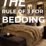 says the rule of 3 for bedding create a cozy bedroom retreat with a photo of a bedroom with layered bedding on bed