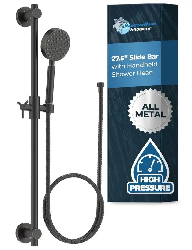 slide bar with handheld shower head