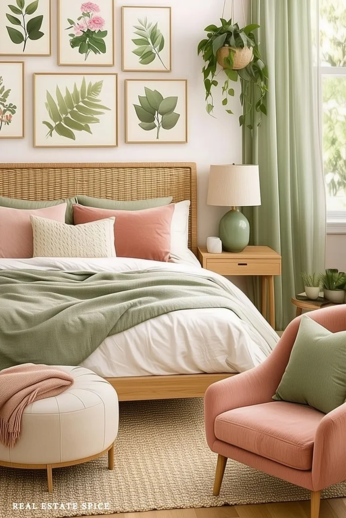 small bedroom with chair