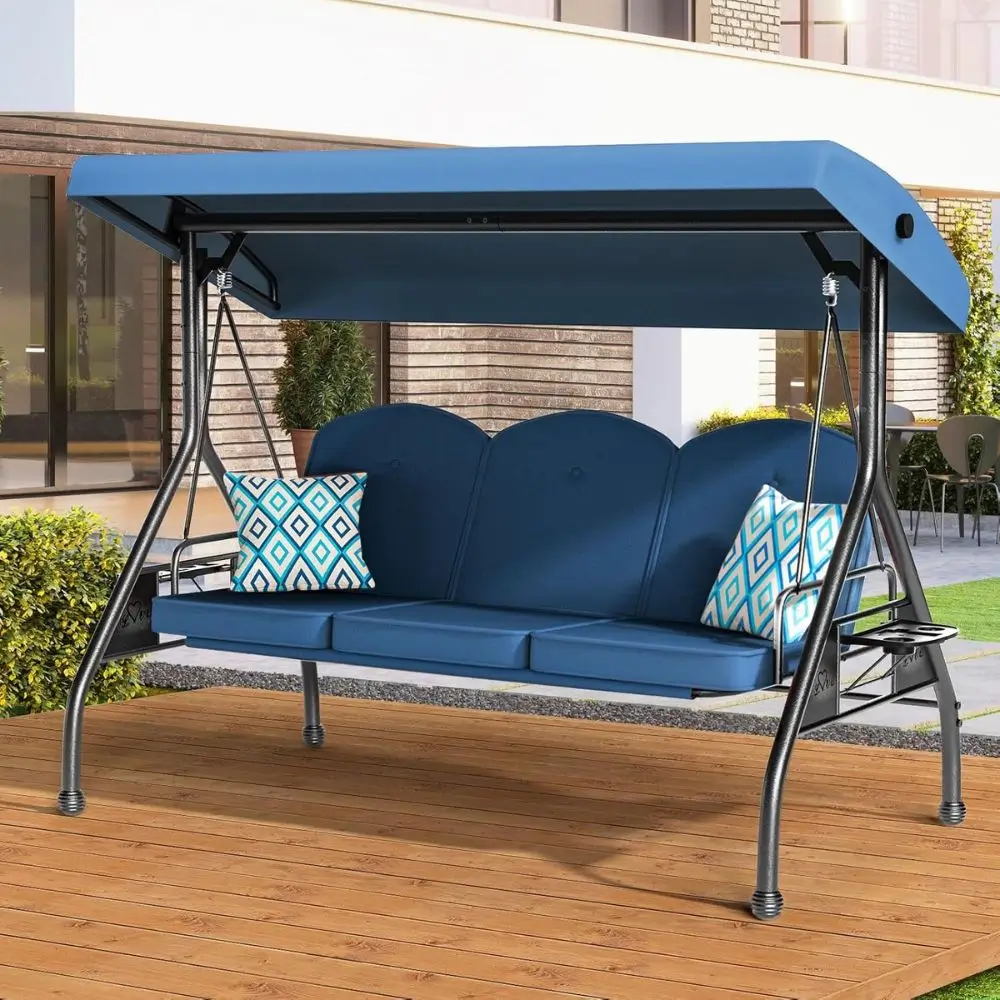standing patio swing with shade