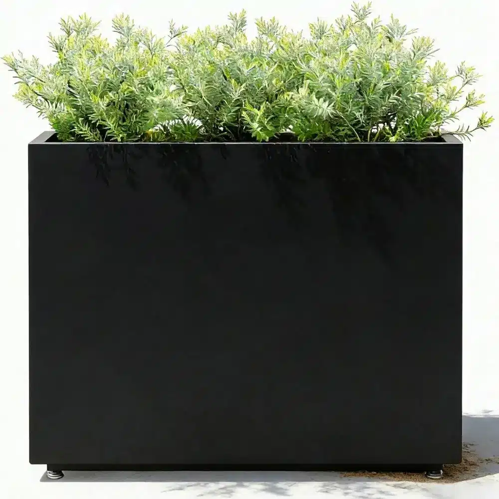 tall metal planter box