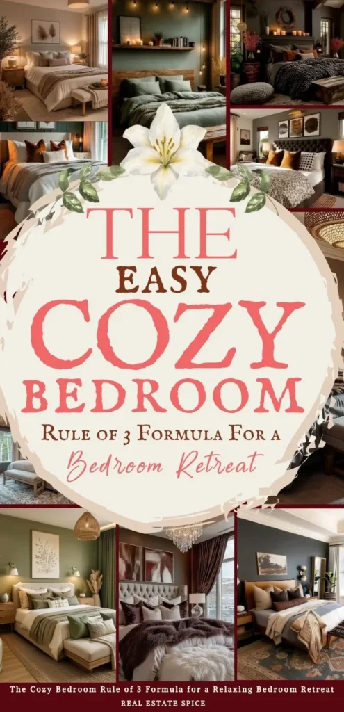 the easy cozy bedroom rule of 3 formula for a bedroom retreat with 9 photos of cozy bedrooms below says The Cozy Bedroom Rule of 3 Formula for a Relaxing Bedroom Retreat