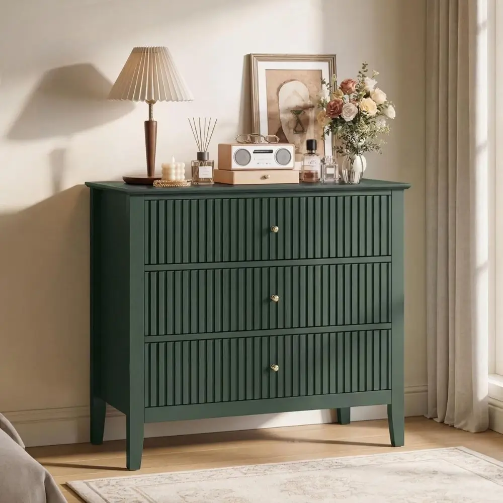 three drawer dresser modern wood chest of drawers