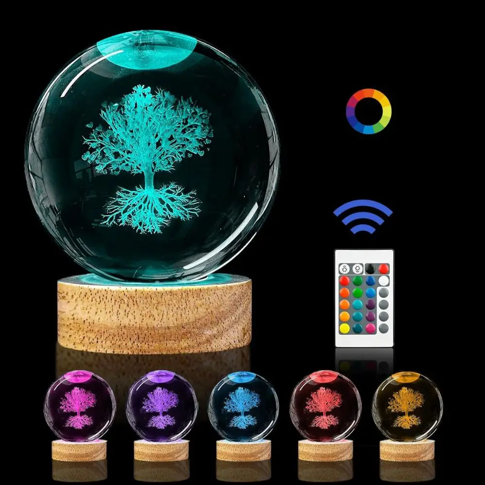 tree of life decor lit multiple colors with remote