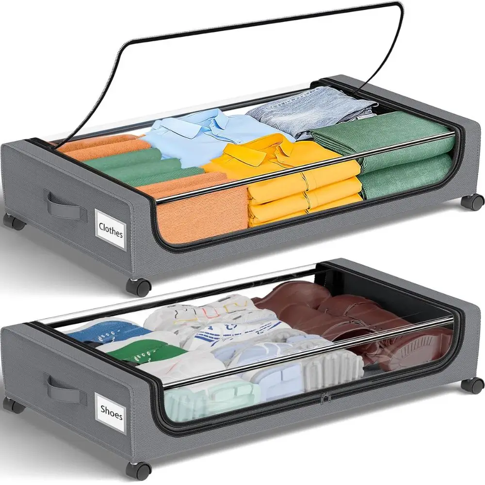 under bed storage with wheels