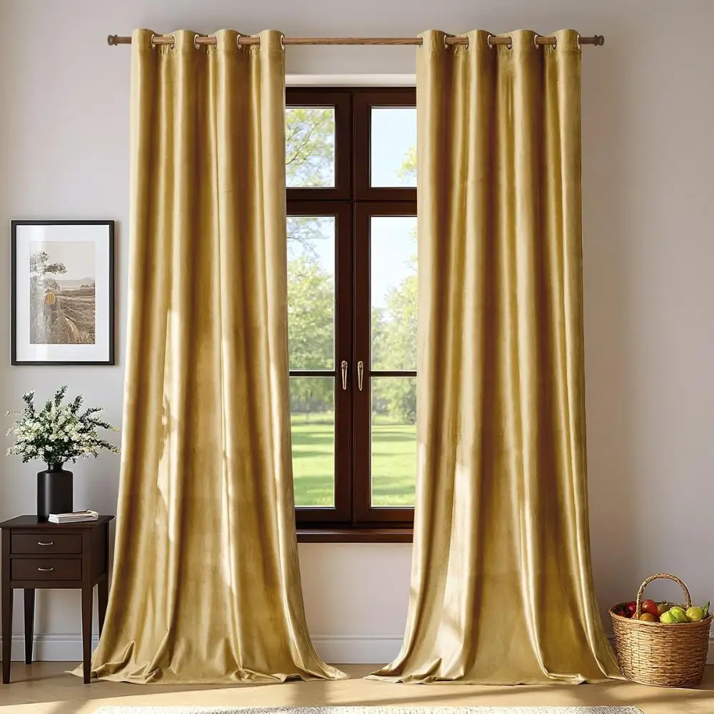 velvet blackout curtains