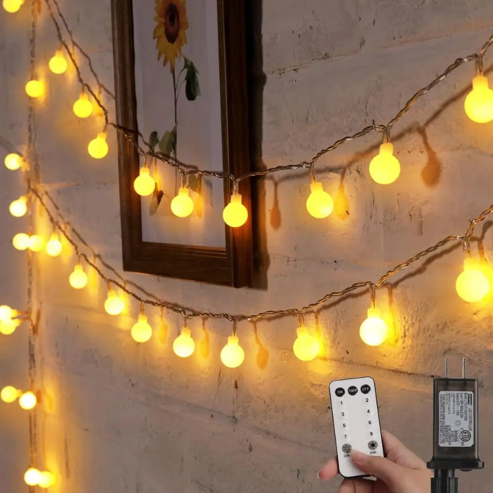warm string lights with remote