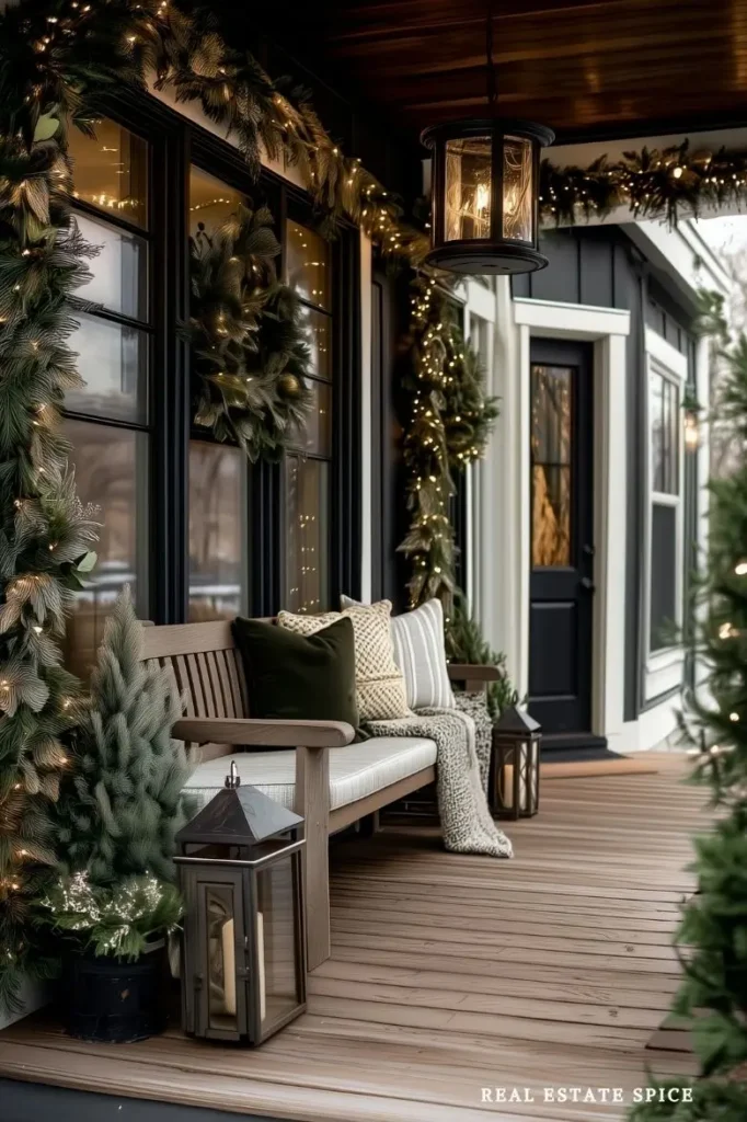 winter front porch